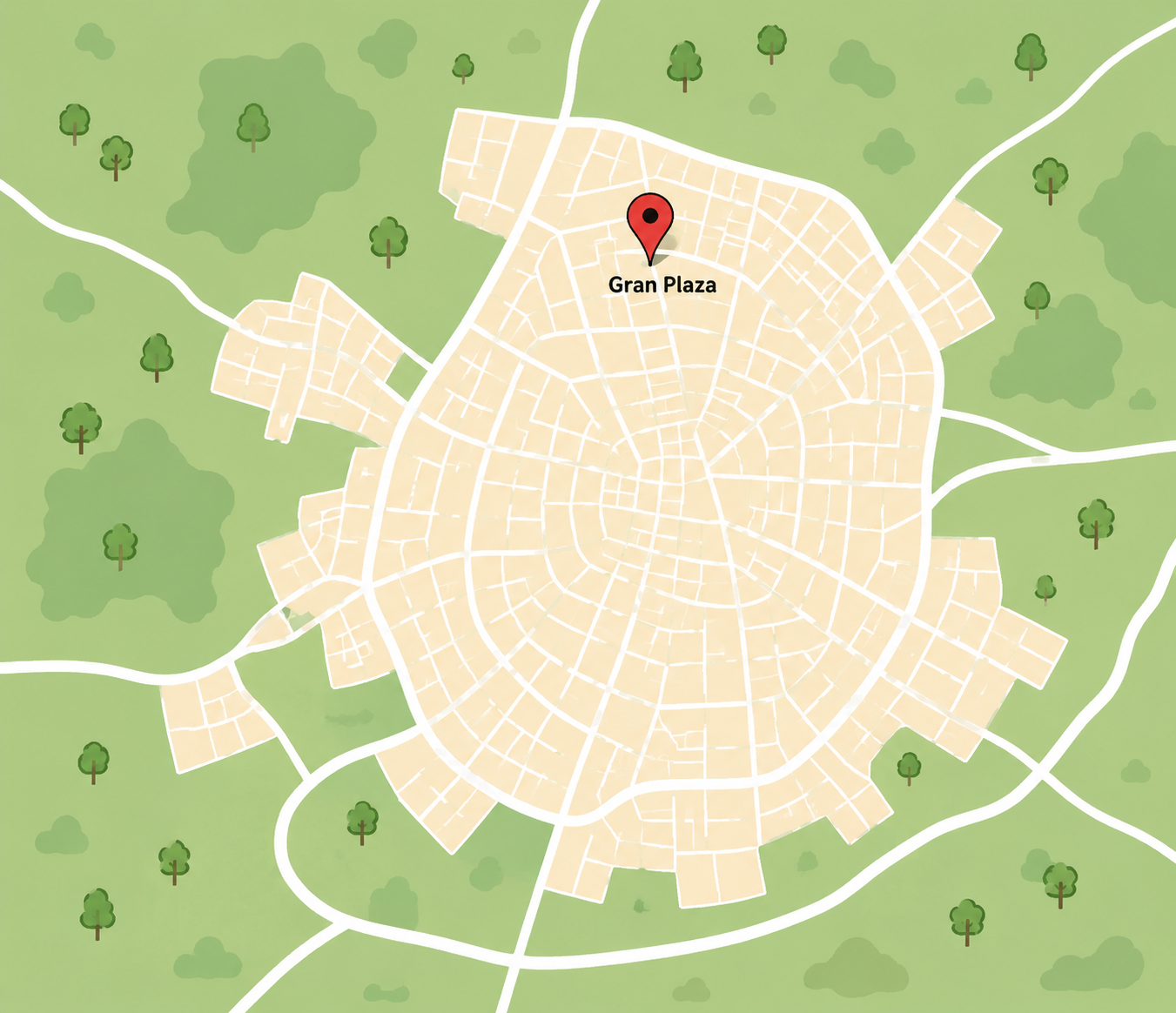 Mapa ilustrado de la ubicación de Xtreme Jumping Gran Plaza